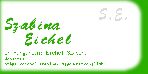 szabina eichel business card